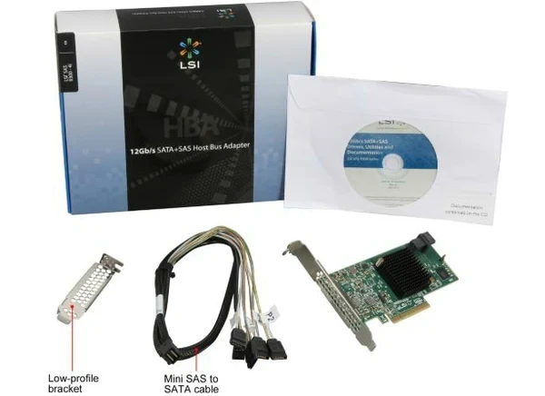 Контроллер LSI SAS9300-4i (PCI-E Контроллер LSI SAS9300-4i (PCI-E