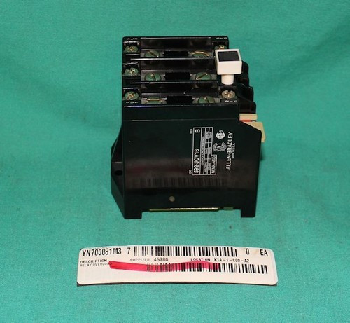ALLEN BRADLEY 592-B1HA SMP-2 SOLID-STATE OLR, NEMA 0, 1, 12-38A, CLASS 10, 15, 20, OR 30 ALLEN BRADLEY 592-B1HA SMP-2 SOLID-STATE OLR, NEMA 0, 1, 12-38A, CLASS 10, 15, 20, OR 30