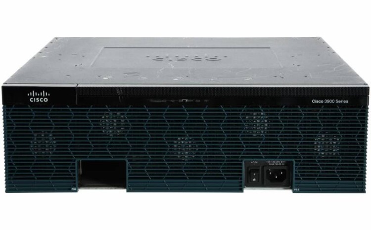 Cisco 3945 w/SPE150(3GE,4EHWIC,4DSP,4SM,256MBCF,1GBDRAM,IPB)