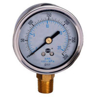 AMETEK 165296 2-1/2" 30 PSI GAUGE SS CASE P1555LX FILLED