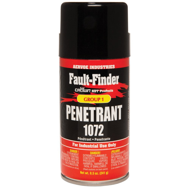 AERVOE INDUSTRIES 1072 (PRICE/CAN, 12CAN/CS) FAULT FINDER PENETRANT1075 AERVOE INDUSTRIES 1072 (PRICE/CAN, 12CAN/CS) FAULT FINDER PENETRANT1075