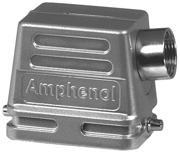 AMPHENOL C146-10G006-501-1 SIDE ENTRY HOOD, ALUMINIUM ALLOY; ACCESSORY TYPE:SIDE ENTRY HOOD; FOR USE WITH:C146 RECTANGULAR CONNECTORS; CABLE EXIT ANGLE:90 ; CONNECTOR BODY MATER AMPHENOL C146-10G006-501-1 SIDE ENTRY HOOD, ALUMINIUM ALLOY; ACCESSORY TYPE:SIDE ENTRY HOOD; FOR USE WITH:C146 RECTANGULAR CONNECTORS; CABLE EXIT ANGLE:90 ; CONNECTOR BODY MATER