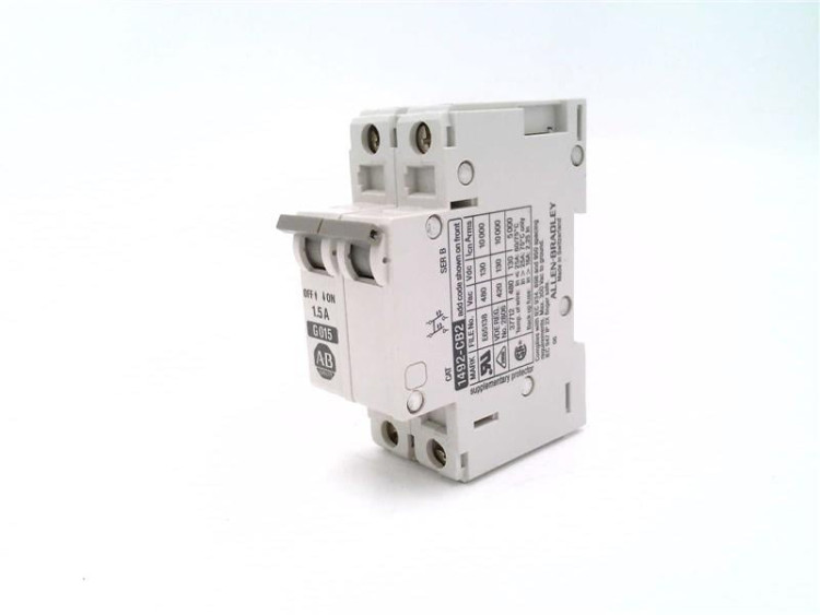 ALLEN BRADLEY 1492-CB2-G015 1492 ENERGY LIMITING MINIATURE CIRCUIT BREAKER, 2 POLES, MAGNETIC TRIP RANGE 6...10 X RATED CURRENT (AC), 1.5 A ALLEN BRADLEY 1492-CB2-G015 1492 ENERGY LIMITING MINIATURE CIRCUIT BREAKER, 2 POLES, MAGNETIC TRIP RANGE 6...10 X RATED CURRENT (AC), 1.5 A