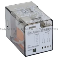 ALLEN BRADLEY 700-HA32A12-4 700-HA GENERAL PURPOSE TUBE BASE RELAY, 10 AMP CONTACT, DPDT, 12V 50/60HZ, PILOT LIGHT