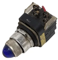 ALLEN BRADLEY 800H-PRB16A PUSHBUTTON 30.5MM AMBER ILLUMINATED 120VAC 1NO/1NC