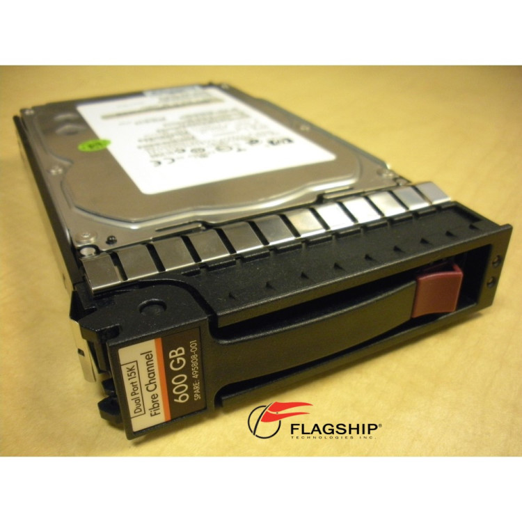 495808-001 AJ872B HP 600GB 15K 4Gbit EVA FIBRE CHANNEL M6412A HARD DRIVE