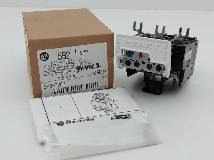 ALLEN BRADLEY 592P-A3NF SMP-1 SOLID-STATE OVERLOAD RELAY, 3 PHASE, 96-300A, CLASS 30, MANUAL RESET ALLEN BRADLEY 592P-A3NF SMP-1 SOLID-STATE OVERLOAD RELAY, 3 PHASE, 96-300A, CLASS 30, MANUAL RESET