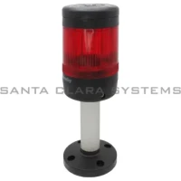 ALLEN BRADLEY 855TP-B24D4 CONTROL TOWER STACK LIGHT, PRE-ASSEMBLED, 10CM POLE MOUNT WITH CAP, BLACK HOUSING, 24V AC/DC FULL VOLTAGE, RED STEADY INCANDESCENT