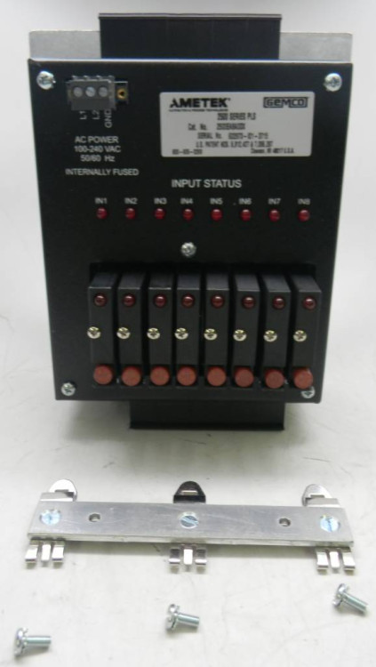 AMETEK 2500EA0A4DX 2500 EXPANSION MODULE, AC; 100 - 240 VAC, 50/60 HZ, 0 AC RELAYS, 4 DC RELAYS, NO OPTIONS AMETEK 2500EA0A4DX 2500 EXPANSION MODULE, AC; 100 - 240 VAC, 50/60 HZ, 0 AC RELAYS, 4 DC RELAYS, NO OPTIONS
