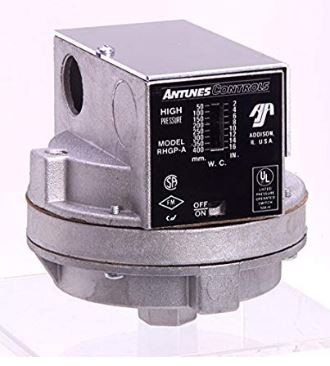 ANTUNES CONTROLS 803112801 PRESSURE SWITCH SINGLE 2-16IN WC MODEL:RHGP-A ANTUNES CONTROLS 803112801 PRESSURE SWITCH SINGLE 2-16IN WC MODEL:RHGP-A