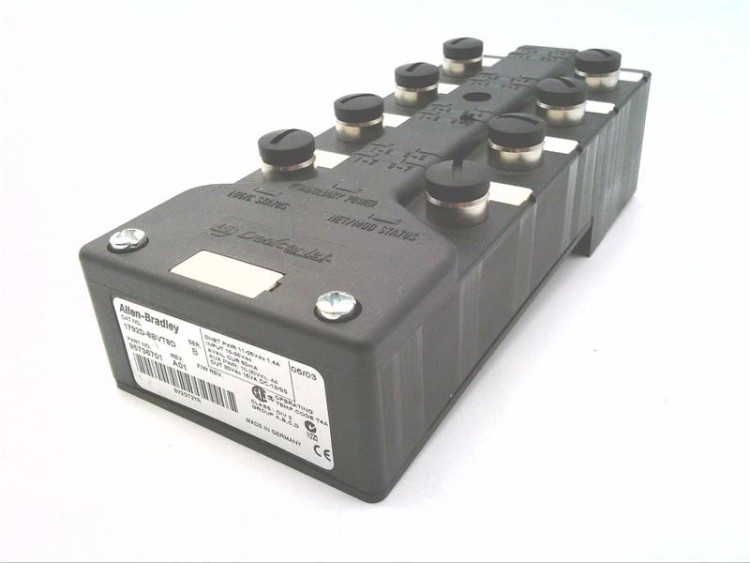 ALLEN BRADLEY 1792D-8BVT8D 1792 ARMORBLOCK MAXUM, DEVICENET, COMBINATION MODULE, 8 SINK/SOURCE INPUTS / 8 SOURCE OUTPUTS (CONNECTOR-LEVEL DIAGNOSTICS)