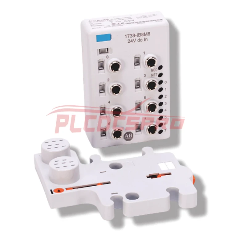 ALLEN BRADLEY 1738-IB8M8 INPUT MODULE 8PT SINKING 24VDC M8 CONNECTOR ALLEN BRADLEY 1738-IB8M8 INPUT MODULE 8PT SINKING 24VDC M8 CONNECTOR