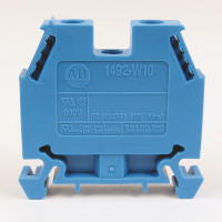 ALLEN BRADLEY 1492-W10-OR 1492-W IEC TERMINAL BLOCK, SPACE-SAVER FEED-THROUGH BLOCKS, 10 MM (# 22 AWG - # 8 AWG), SINGLE-CIRCUIT TERMINAL BLOCK, ORANGE,