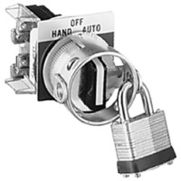 ALLEN BRADLEY 800T-N4162L PADLOCK ATTACH. FOR 2 POS. ILLUM. SEL., POS. LEFT