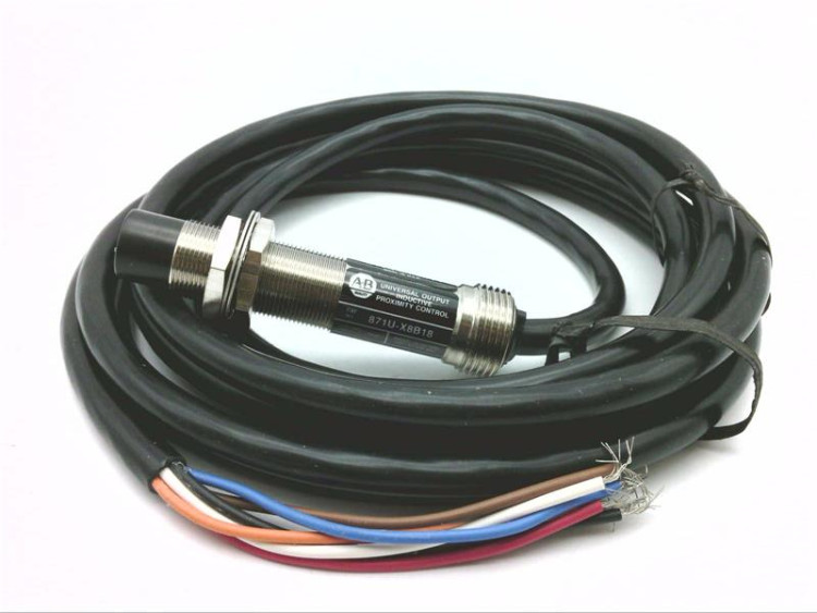 ALLEN BRADLEY 871U-X8B18 PROXIMITY SWITCH 4/6 WIRE AC/DC CABLE 1NO/1NC ALLEN BRADLEY 871U-X8B18 PROXIMITY SWITCH 4/6 WIRE AC/DC CABLE 1NO/1NC