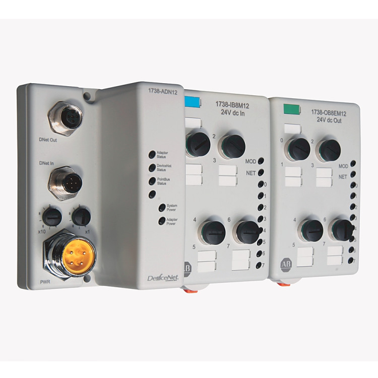 ALLEN BRADLEY 1738-IB8M12 1738 ARMORPOINT DIGITAL I/O MODULES, DC, INPUT MODULE, 8 SINK INPUTS (SOURCE LOAD), DC MIRCO (M12) ALLEN BRADLEY 1738-IB8M12 1738 ARMORPOINT DIGITAL I/O MODULES, DC, INPUT MODULE, 8 SINK INPUTS (SOURCE LOAD), DC MIRCO (M12)