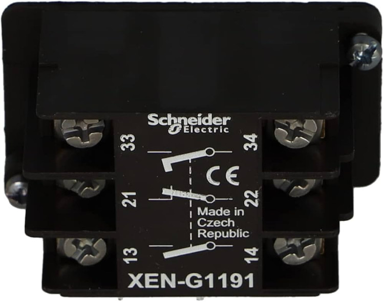 GROUPE SCHNEIDER XEN-G1191  CONTACT BLOCK PENDANT 240VAC 1NO 1NC SPRING RETURN
