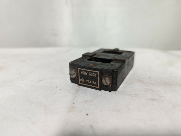ALLEN BRADLEY 71-A113 COIL,208V 60HZ FOR CONTACTOR OR STARTER