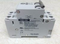 ALLEN BRADLEY 1492-CB-2-G-160 1492 ENERGY LIMITING MINIATURE CIRCUIT BREAKER, 2 POLES, MAGNETIC TRIP RANGE 6...10 X RATED CURRENT (AC), 16.0 A