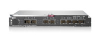 HP Virtual Connect FlexFabric 10Gb/24-port Module for c-Class (16x10Gb downlinks, 2x10Gb cross connect int links, 4x10Gb SFP+ slots, 4x10Gb or 8Gb FC SFP+ slots)