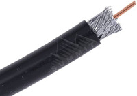 COAXIAL CABLE BLACK RG6 PRICE/FT