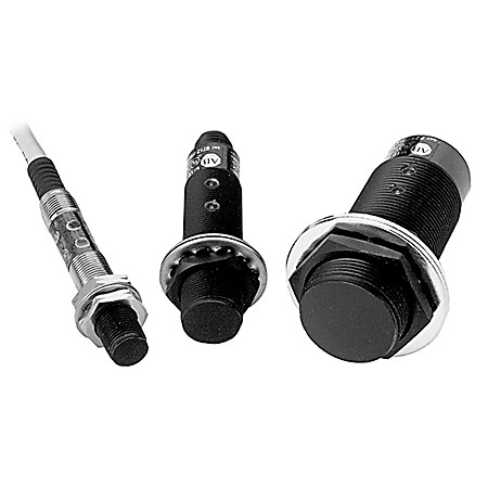 ALLEN BRADLEY 871Z-DW5NP18-D4 PROXIMITY SENSOR, 3-WIRE DC WELD FIELD IMMUNE, 18MM DIAMETER, TUBULAR:FLOUROPOLYMER COATED BRASS, 5MM SENSING DISTANCE, SHIELDED, N.O., SOURCE (PNP) OUTPUT, ALLEN BRADLEY 871Z-DW5NP18-D4 PROXIMITY SENSOR, 3-WIRE DC WELD FIELD IMMUNE, 18MM DIAMETER, TUBULAR:FLOUROPOLYMER COATED BRASS, 5MM SENSING DISTANCE, SHIELDED, N.O., SOURCE (PNP) OUTPUT,
