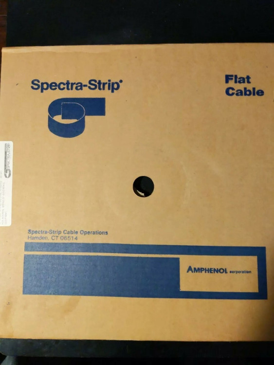 AMPHENOL TUCHEL ELECTRONICS 111-1801-008 FLAT CABLE 18AWG 8-CONDUCTOR SPECTRA STRIP