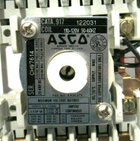 ASCO 917-122031 CONTACTOR 20AMP 125/250VDC COIL 110-120V 50/60HZ