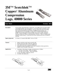 3M 40049 COPPER/ALUMINUM ONE-HOLE LUG