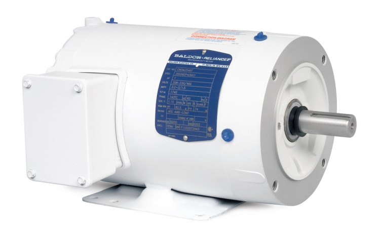 BALDOR CWDM3546 MOTOR 1HP 1725RPM 3PH 60HZ 56C 3524M TENV F1 BALDOR CWDM3546 MOTOR 1HP 1725RPM 3PH 60HZ 56C 3524M TENV F1