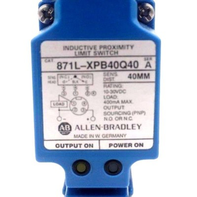 ALLEN BRADLEY 871L-XPB40-Q40 SWITCH, PROXIMITY 30V DC MAX 0.400 AMP MAX ALLEN BRADLEY 871L-XPB40-Q40 SWITCH, PROXIMITY 30V DC MAX 0.400 AMP MAX