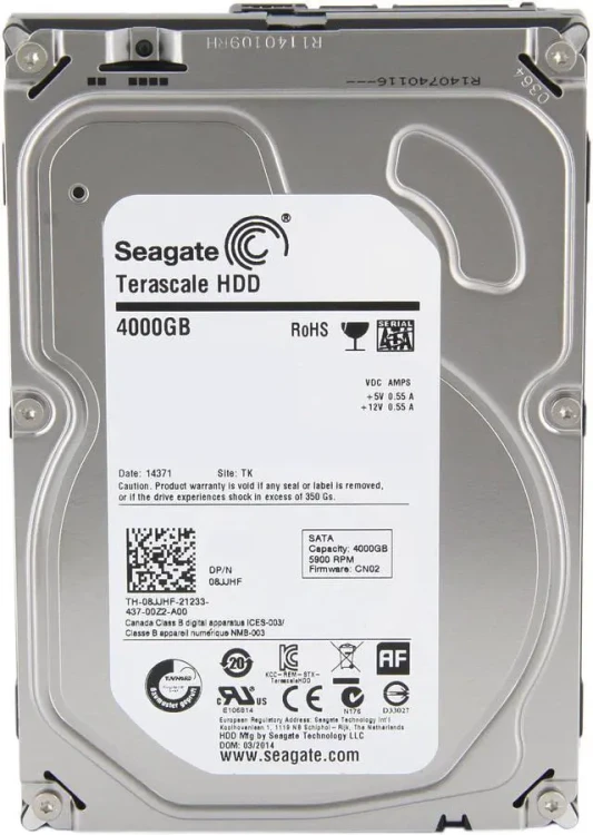 Винчестер HDD SATA-III Seagate 4000Gb,   ST4000NC001