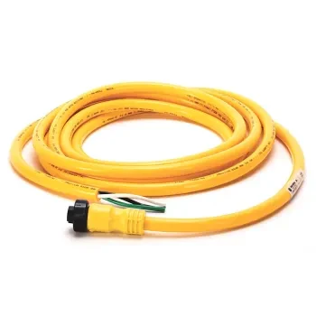 ALLEN BRADLEY 889N-U4AF-6F MINI/MINI PLUS, MALE, STRAIGHT, (INT. THREADS), 4-PIN, PVC CABLE, YELLOW, UNSHIELDED, IEC COLOR CODED, NO CONNECTOR, 6 FEET (1.83 METERS) ALLEN BRADLEY 889N-U4AF-6F MINI/MINI PLUS, MALE, STRAIGHT, (INT. THREADS), 4-PIN, PVC CABLE, YELLOW, UNSHIELDED, IEC COLOR CODED, NO CONNECTOR, 6 FEET (1.83 METERS)