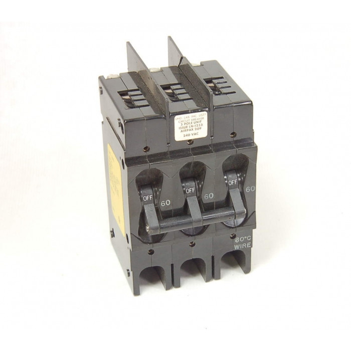 AIRPAX UPGH11-6328-3 CIRCUIT BREAKER 20AMP 2POLE 250VAC 50/60HZ