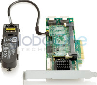 HP Smart Array P410/1GB with Flash BWC Controller RAID 0,1,1+0,5,5+0 (8 link: 2 int (SFF8087) ports SAS) PCI-E x8, incl. h/h & f/h. brckts