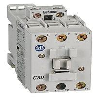 ALLEN BRADLEY 100-C30ZJ00 CONTACTOR, SCREW TERMINALS, 15KW/400V, COIL 2 TERMINALS, COIL TERMINALS AT LINE SIDE, CONTROL VOLTAGE 24V DC, NO AUXILIARY CONTACT, SINGEL PACK