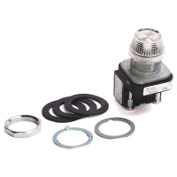 ALLEN BRADLEY 800T-A7 30.5MM TYPE 4/13 MOM. CONTACT PB, NON-ILLUM., BLUE, FLUSH HD, MUSHROOM HEAD, NO CONTACTS