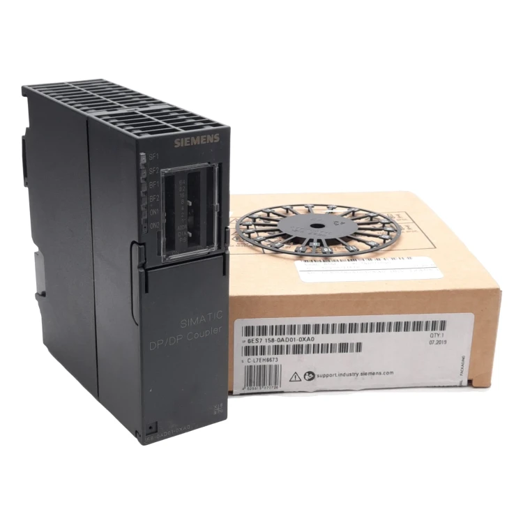 SIEMENS 6ES7-158-0AD01-0X... (PRICE/1 PCS) SIMATIC DP, DEZENTR. PERIPHERIE DP/DP-KOPPLER KOPPELMODUL ZUM VERBINDEN VON ZWEI PROFIBUS-DP NETZEN REDUNDANTE STROMEINSPEISUNG SIEMENS 6ES7-158-0AD01-0X... (PRICE/1 PCS) SIMATIC DP, DEZENTR. PERIPHERIE DP/DP-KOPPLER KOPPELMODUL ZUM VERBINDEN VON ZWEI PROFIBUS-DP NETZEN REDUNDANTE STROMEINSPEISUNG