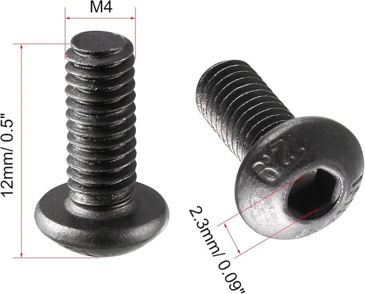 80 20 114310 M4 X 10 MM BHSCS BLACK