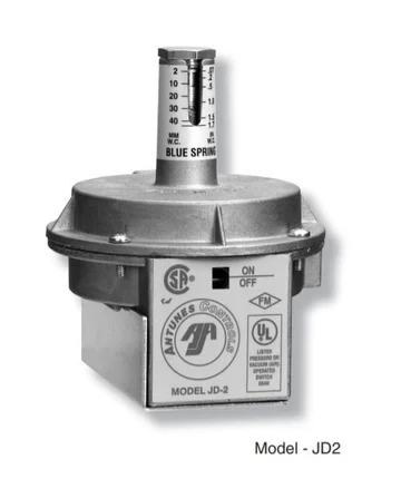 ANTUNES CONTROLS JD-2-BLUE AIR DIFFERENTIAL SWITCH BLUE SPRING 0.07-1.7IN WC ANTUNES CONTROLS JD-2-BLUE AIR DIFFERENTIAL SWITCH BLUE SPRING 0.07-1.7IN WC