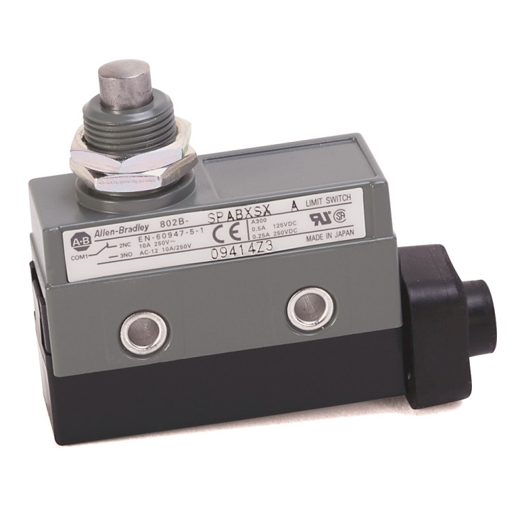 ALLEN BRADLEY 802B-SPADXSX LIMIT SWITCHES, SMALL PRECISION, SMALL METAL BODY, 11.8 N, 1.5 MM TRAVEL TO OPERATE, 4.5 MM MAX. TRAVEL, 0.2 MM TRAVEL TO RESET, SIDE MOUNTING ALLEN BRADLEY 802B-SPADXSX LIMIT SWITCHES, SMALL PRECISION, SMALL METAL BODY, 11.8 N, 1.5 MM TRAVEL TO OPERATE, 4.5 MM MAX. TRAVEL, 0.2 MM TRAVEL TO RESET, SIDE MOUNTING