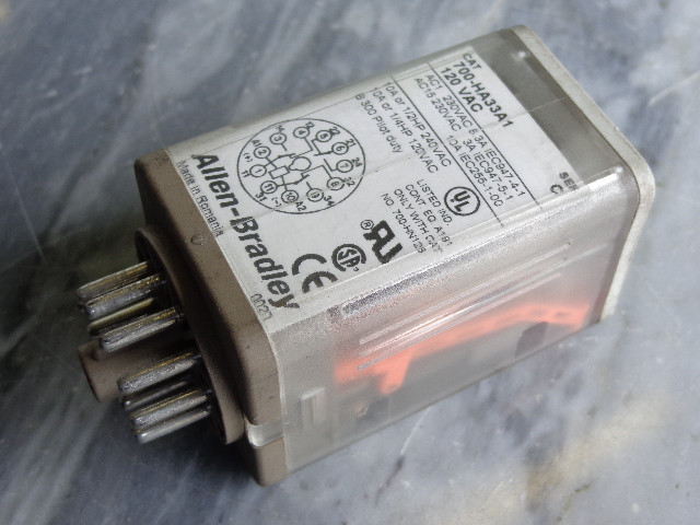 ALLEN BRADLEY 700-HA33A1-2 GENERAL PURPOSE RELAY, 10A CONTACT, 3-POLE DOUBLE THROW, 12V 50/60HZ, NO MANUAL OPERATOR, NO PILOT LIGHT, SINGLE PACK ALLEN BRADLEY 700-HA33A1-2 GENERAL PURPOSE RELAY, 10A CONTACT, 3-POLE DOUBLE THROW, 12V 50/60HZ, NO MANUAL OPERATOR, NO PILOT LIGHT, SINGLE PACK