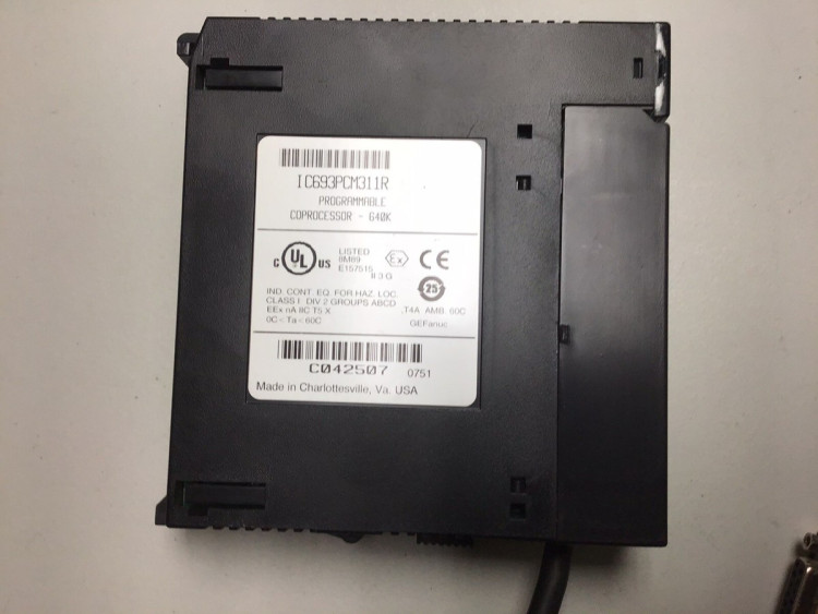 FANUC IC693PCM311 PROG. COPROC. MDL., 640 KB (190 KB BASIC PRGM), W/PORT EXP. CBL. FANUC IC693PCM311 PROG. COPROC. MDL., 640 KB (190 KB BASIC PRGM), W/PORT EXP. CBL.