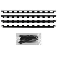 Cable mgmt. tie-down bar for 19 inch rack