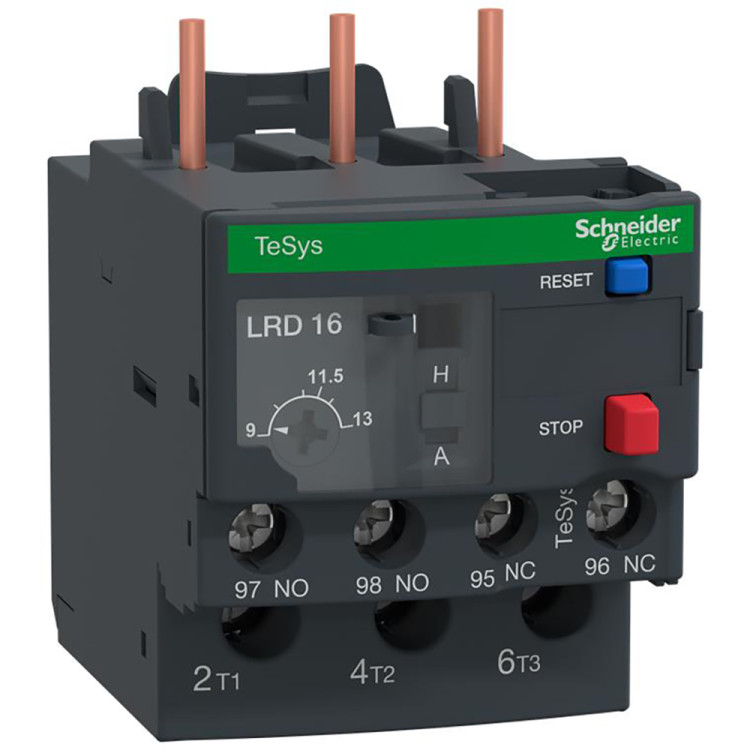 GROUPE SCHNEIDER LRD-16  BIMETALLIC OVERLOAD RELAY 600V 13A IEC +OPTION