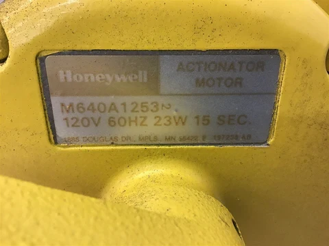 HONEYWELL M640A-1253 MOTOR ACTIONATOR 23WATT 15SEC 120VAC 60HZ HONEYWELL M640A-1253 MOTOR ACTIONATOR 23WATT 15SEC 120VAC 60HZ