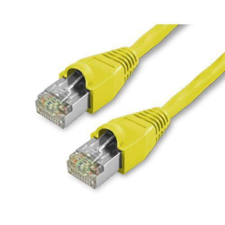 Yellow Cable for Ethernet, Straight-through, RJ-45, 6 feet