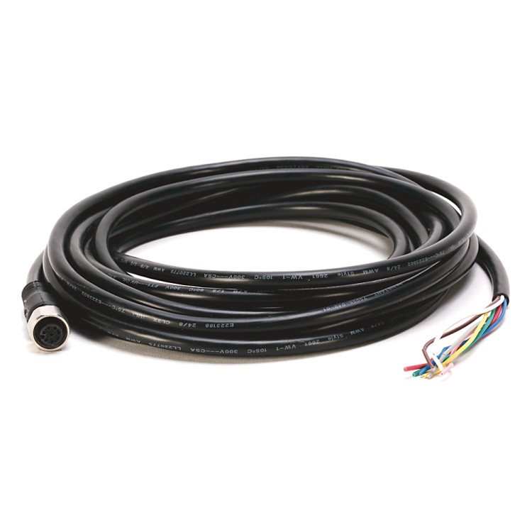 ALLEN BRADLEY 889D-F8AB-30 DC MICRO (M12), FEMALE, STRAIGHT, 8-PIN, PVC CABLE, BLACK, UNSHIELDED, IEC COLOR CODED, NO CONNECTOR, 30 METER (98.4 FEET)