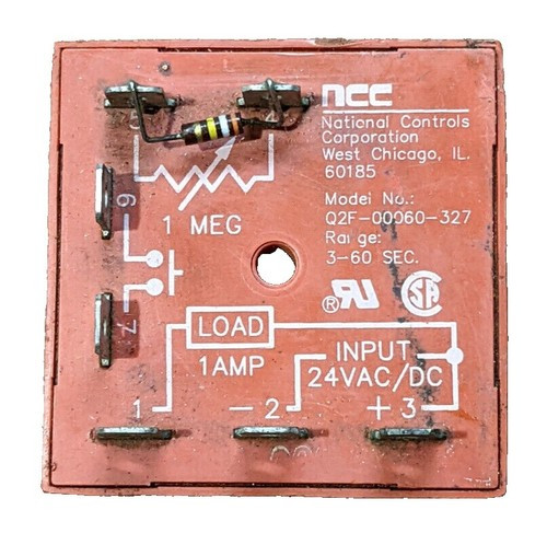 AMPERITE 115NO5 TIME DELAY RELAY SPST-NO 5SEC, 115VAC/DC; CONTACT CONFIGURATION:SPST-NO; NOM INPUT VOLTAGE:115V; DELAY TIME RANGE:0.1S TO 5S; TIMING ADJUSTMENT:FIXED;