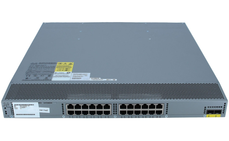 N2K GE, 2 AC PS, 1 Fan (Std Air), 24x100/1000-T+2x10GE